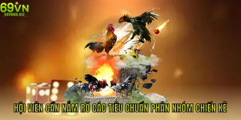 Hội viên cần nắm rõ các tiêu chuẩn phân nhóm chiến kê