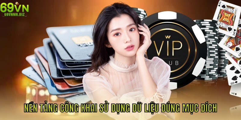 Nền tảng công khai sử dụng dữ liệu đúng mục đích