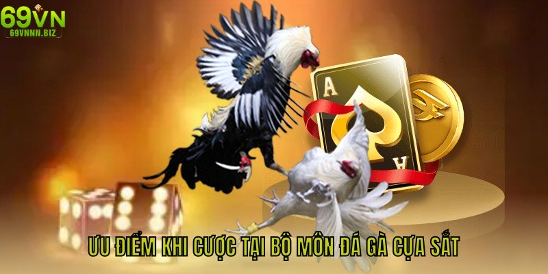 Ưu điểm khi cược tại bộ môn đá gà cựa sắt